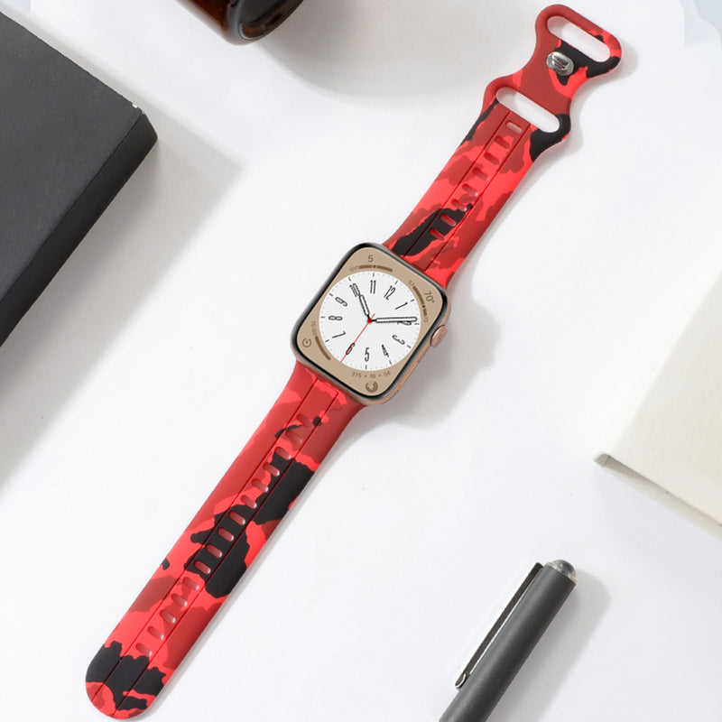 Camouflage Silicone Band For Apple Watch
