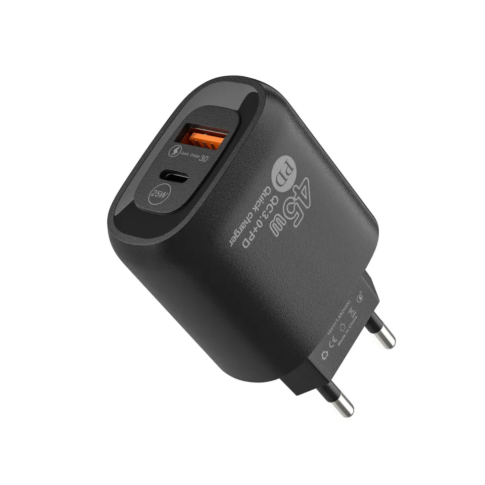 2-Port 45W Super Fast USB-C Charger