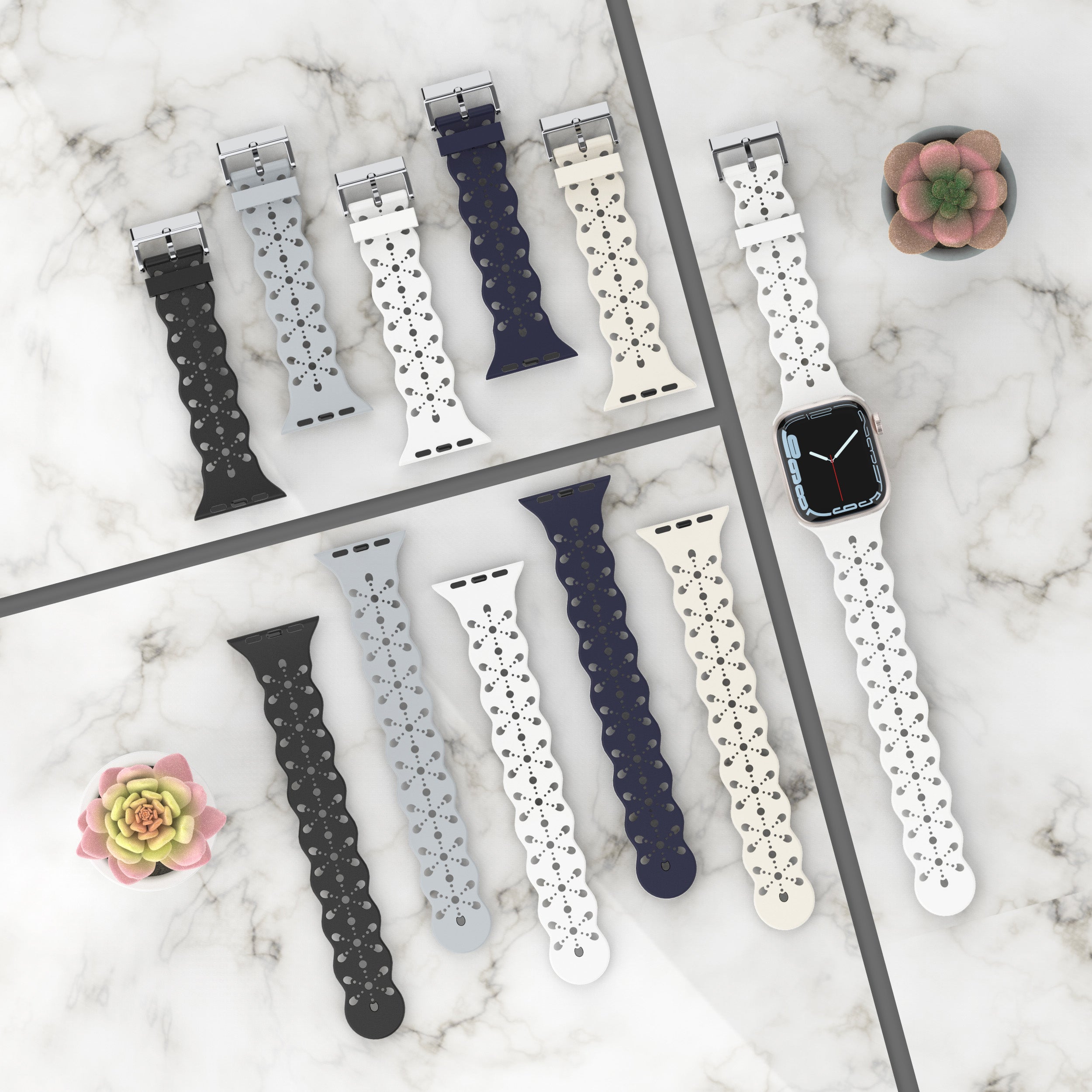 Ladies' Lace Silicone Band for Apple Watch