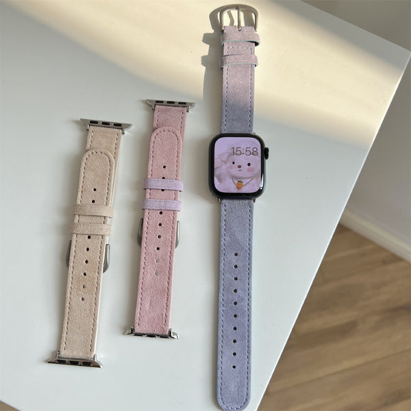 Ladies' Band for Apple Watch Made of Suede Leather