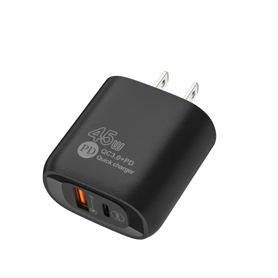 2-Port 45W Super Fast USB-C Charger