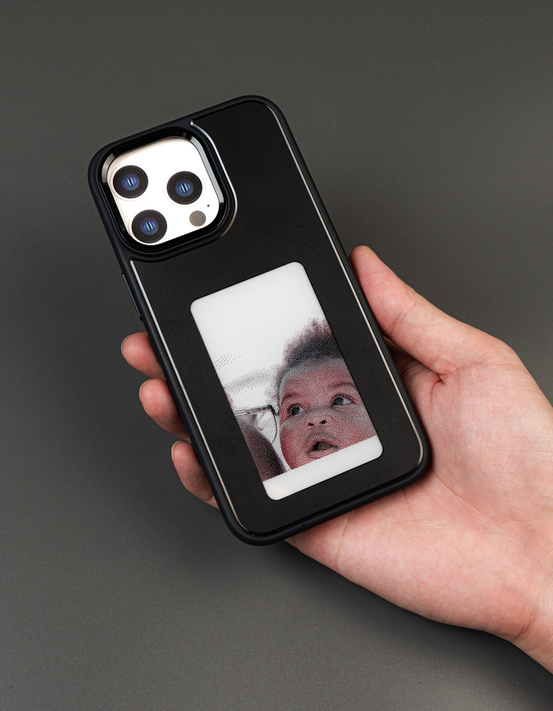 PixlrCase - Customizable E-ink iPhone Case for iPhone 13/14/15 Pro Max