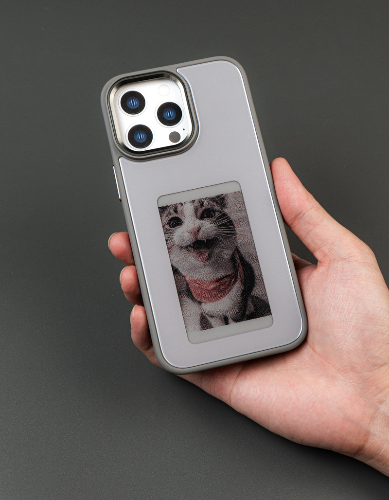 PixlrCase - Customizable E-ink iPhone Case for iPhone 13/14/15 Pro Max