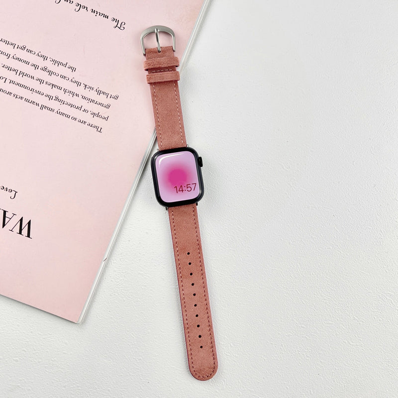 Ladies' Band for Apple Watch Made of Suede Leather