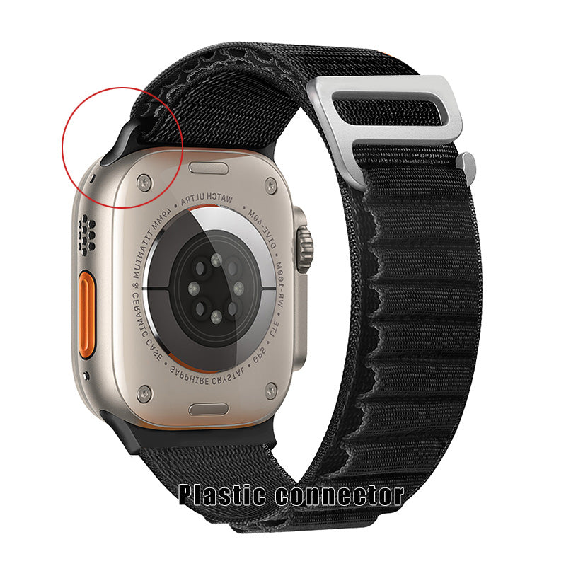 Double Layers Nylon Band for Apple Watch with G-shape Buckle
