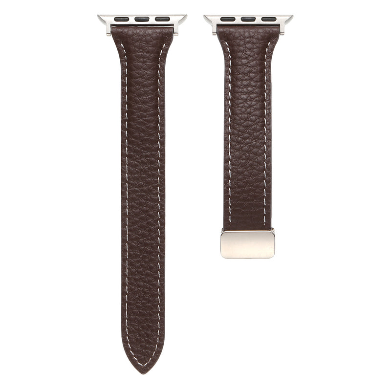 Leather Band with Magnetic Buckle For Apple Watch