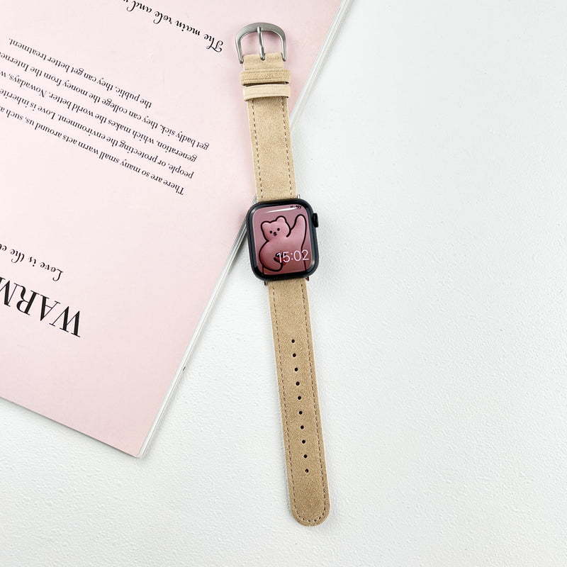 Ladies' Band for Apple Watch Made of Suede Leather