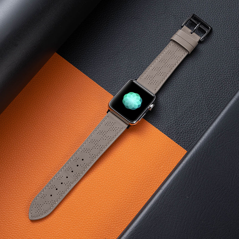 Leather Band for Apple Watch with Dotted Pattern