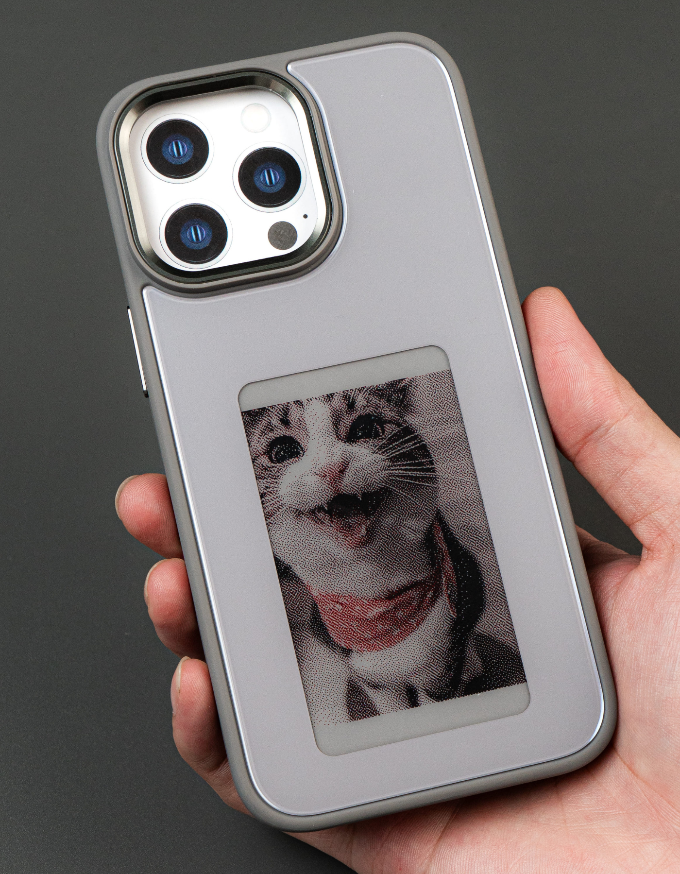 PixlrCase - Customizable E-ink iPhone Case for iPhone 13/14/15 Pro Max