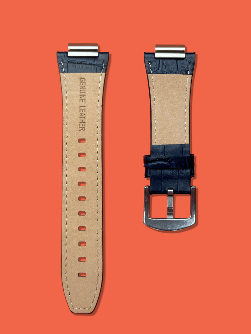 Blue Alligator - Silver Buckle