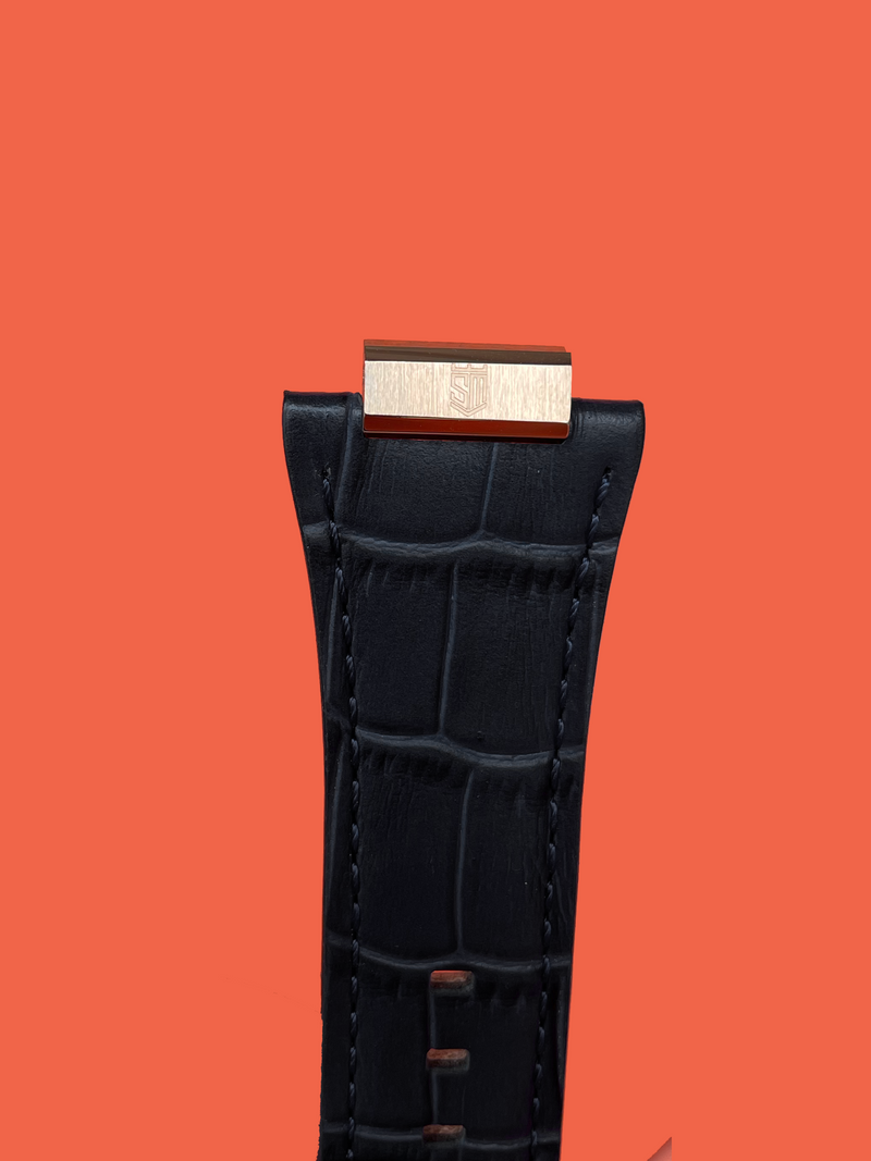 Black Alligator - Rose Buckle